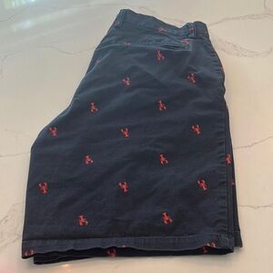 Old Navy Flat Front Blue and Red Shorts